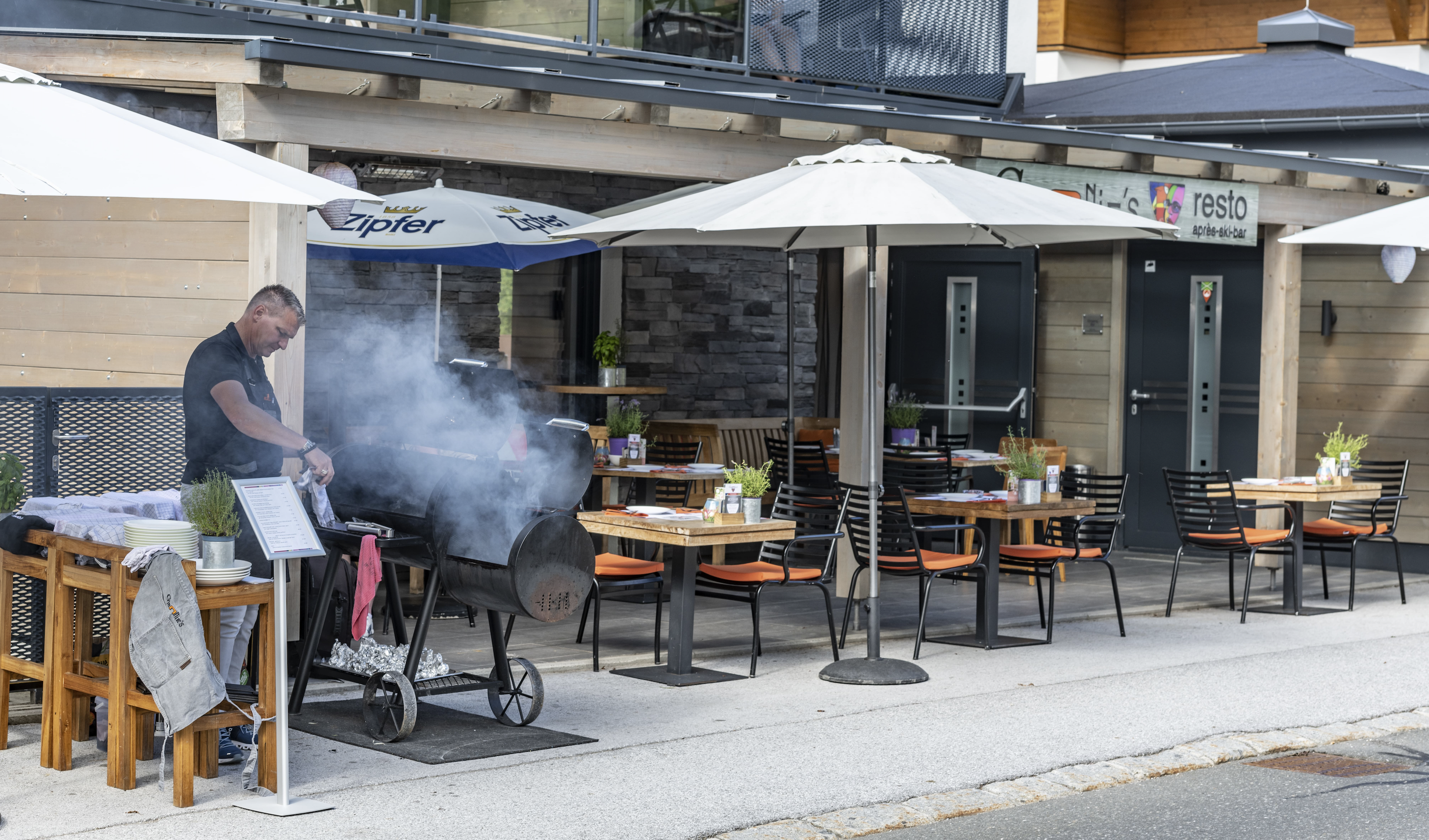 Barbecue bij Glennies.